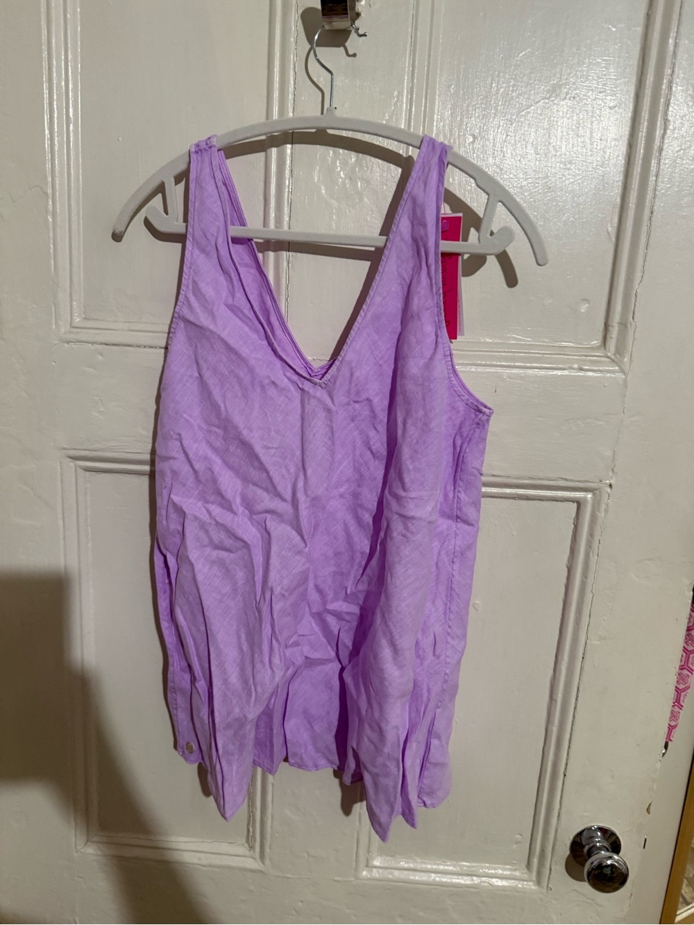 Lilly Pulitzer Lavender V-Neck Tank Top - Picture 2 of 3